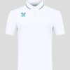 Men'S Clothing * | White/Blue Amc Short Sleeve Media Polo Clearance