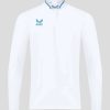 Men'S Clothing * | White/Blue Amc Long Sleeve Polo Typical Style