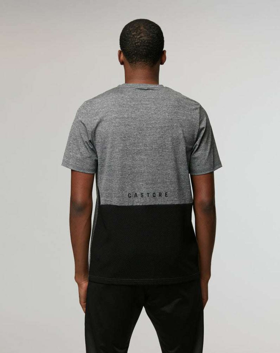 Men'S Clothing * | Light Grey Pro Tek Mesh Training Tee Fire Sale