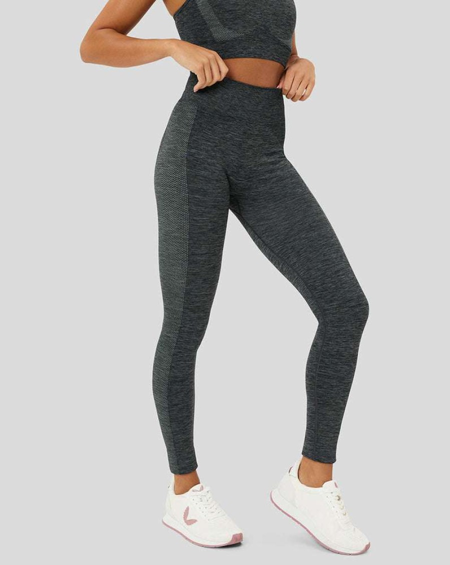 Women'S Clothing * | Women'S Onyx Marl Carbon Seamless Leggings Free Delivery